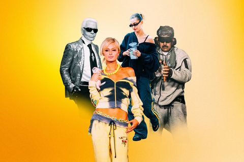 Jogginghose: Montage zeigt Karl Lagerfeld, Paris Hilton, Hailey Bieber und Nicolás Maduro