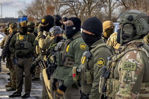 Beamte der US-Einwanderungspolizei ICE