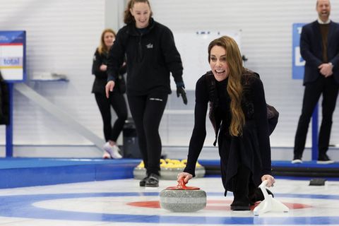 Prinzessin Kate beim Curling in Stirling.