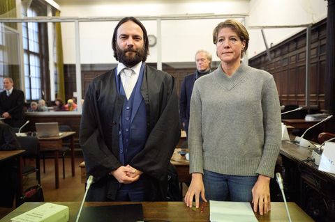 Christina Block und ihr Anwalt. Foto: Georg Wendt/dpa Pool/dpa