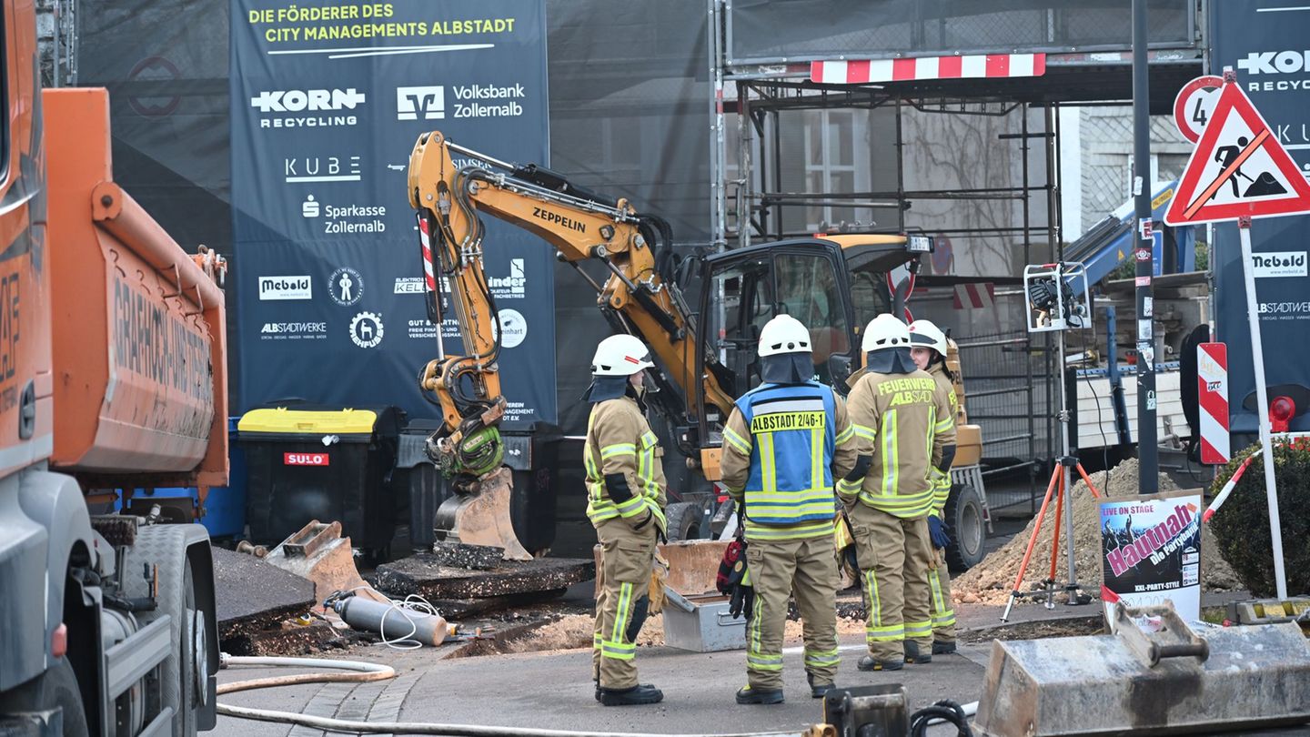 Bei Bauarbeiten in Albstadt ist Gas ausgetreten. Foto: Ralf Biesinger/dpa