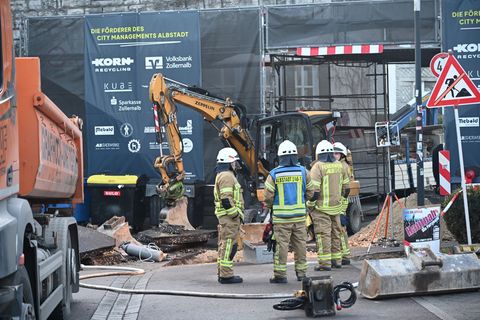 Bei Bauarbeiten in Albstadt ist Gas ausgetreten. Foto: Ralf Biesinger/dpa