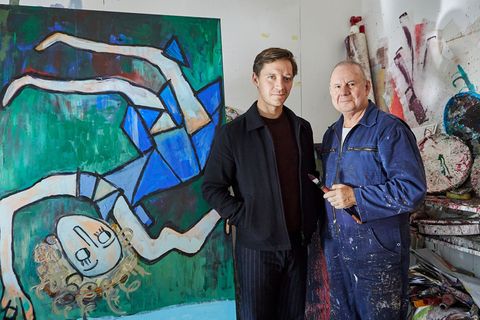 Unfallopfer und Unfallfahrer entwickeln eine besondere Freundschaft - Alfred (Joachim Król, rechts) und Denis (Jonas Nay). Foto: