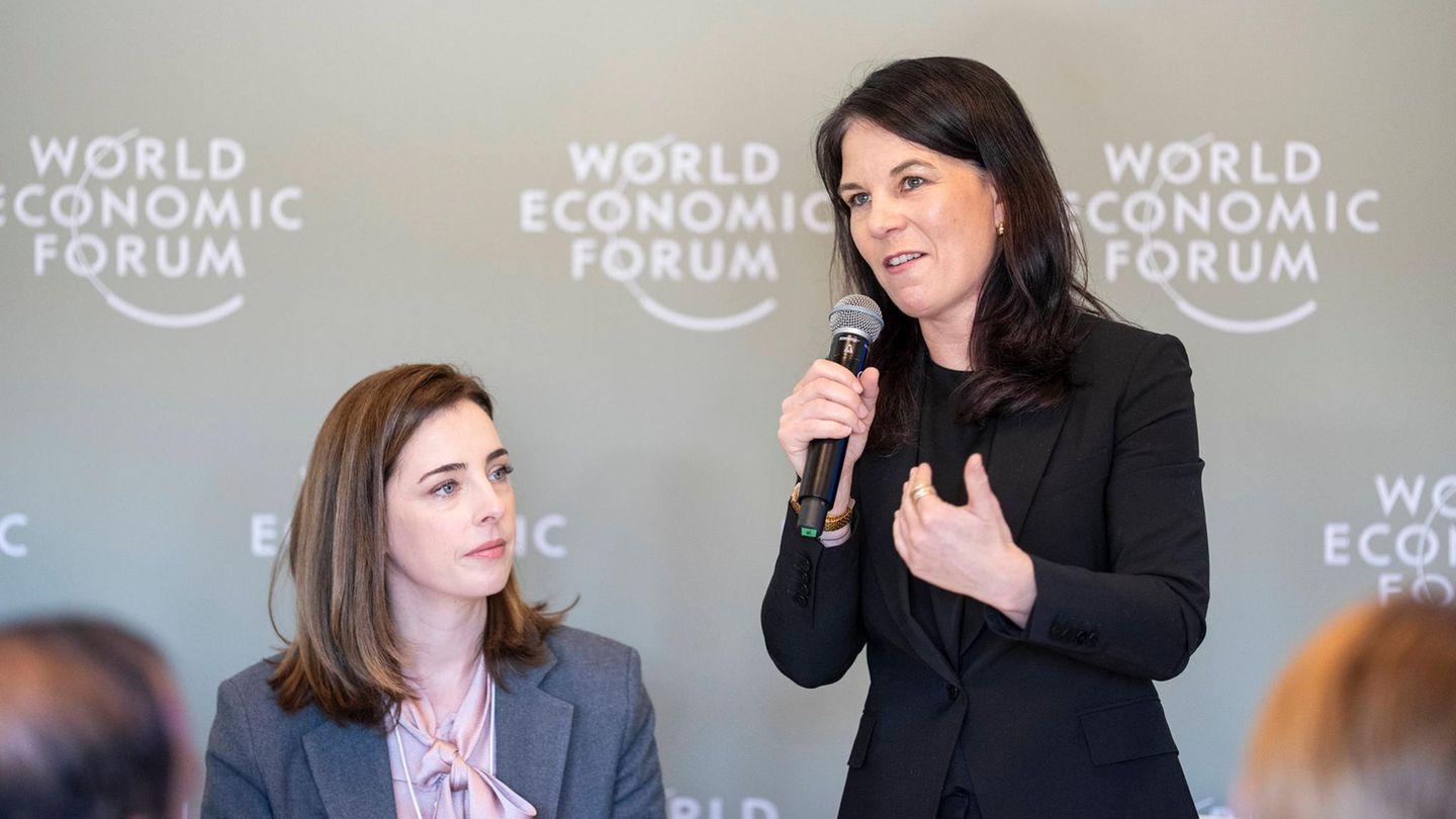 Annalena Baerbock beim Weltwirtschaftsforum in Davos