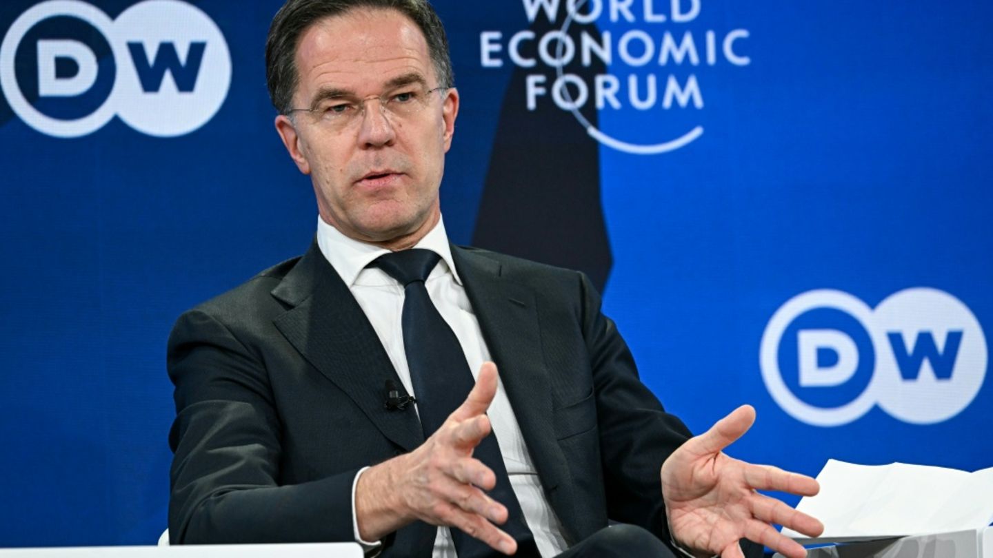 Mark Rutte am Mittwoch in Davos