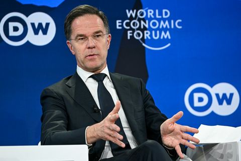 Mark Rutte am Mittwoch in Davos