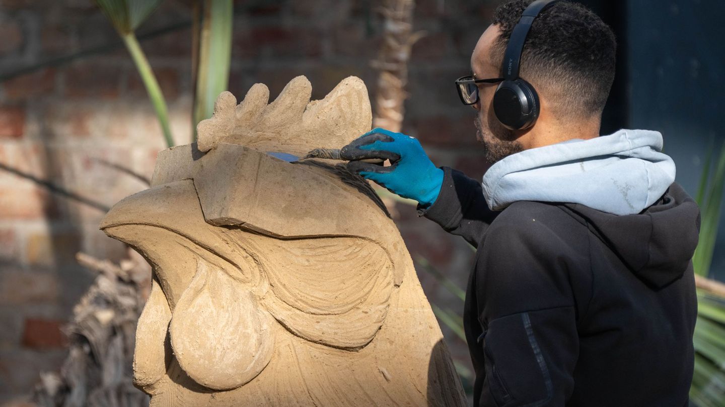 Feingefühl und Fantasie benötigen die Künstler und Künstlerinnen der Sandskulpturen-Schau in Prora, etwa bei der Gestaltung des