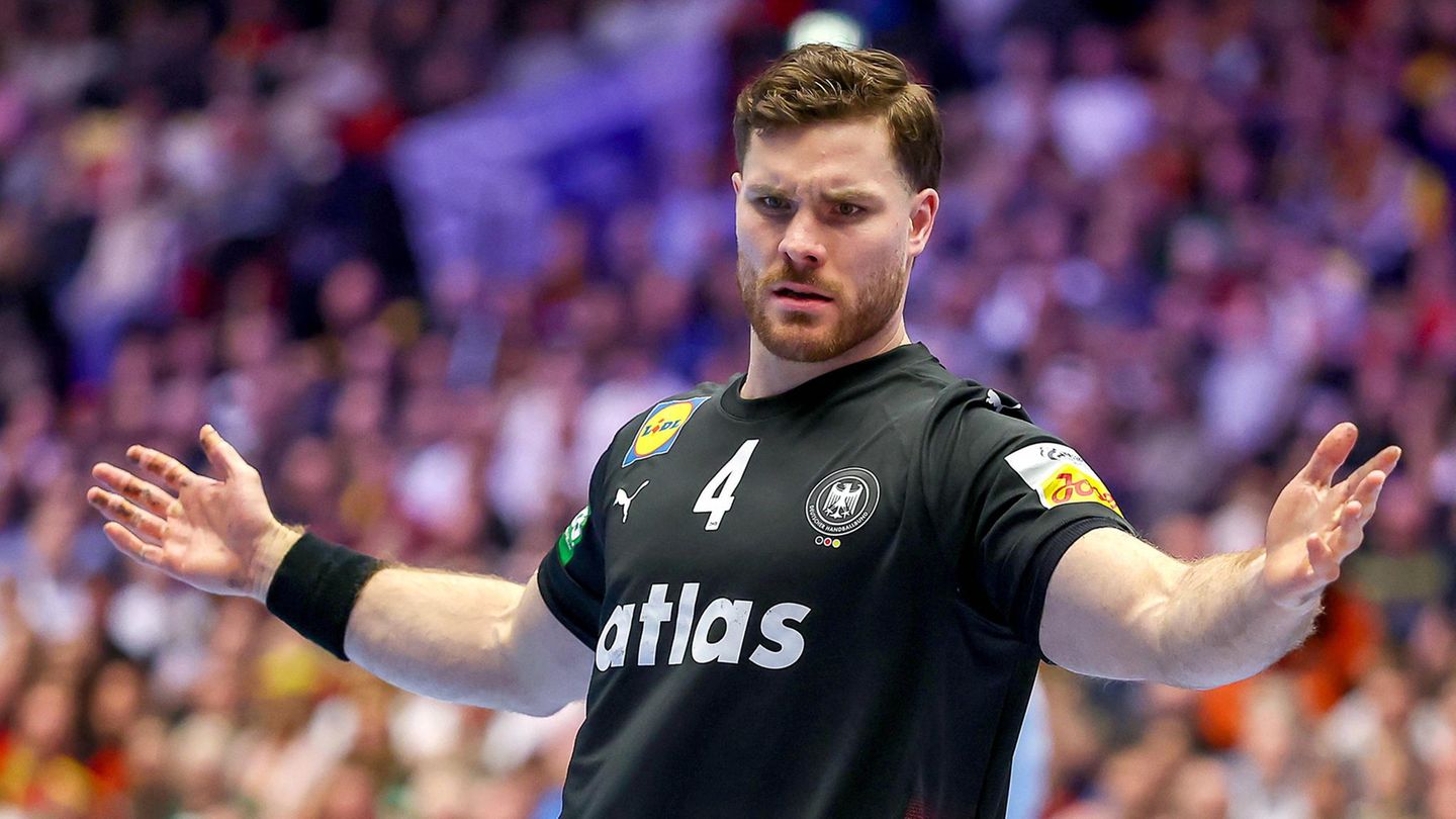 Johannes Golla bei der Handball-EM