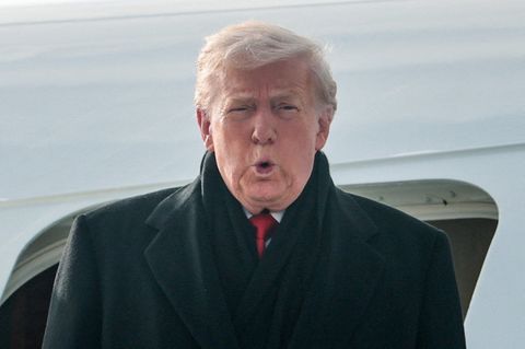 Donald Trump ist in Davos gelandet