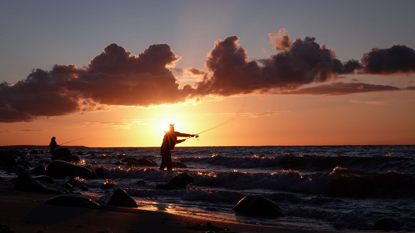 Freizeitangler an Nord- und Ostsee müssen künftig bestimmt Fänge melden. (Symbolbild) Foto: Christian Charisius/dpa