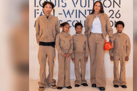 Pharrell Williams hat mit seiner Ehefrau neben Sohn Rocket (l.) auch Drillinge.