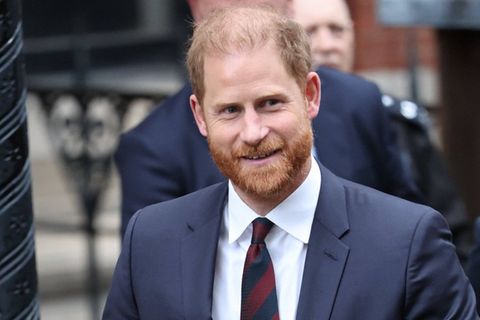 Prinz Harry beim Verlassen des Gerichtsgebäudes am Mittwoch.