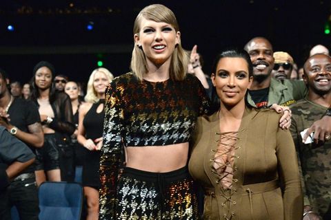 Taylor Swift und Kim Kardashian, hier bei den MTV Video Music Awards 2015, können sich seit Jahren nicht ausstehen.