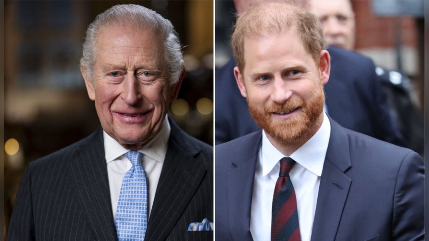 König Charles und Prinz Harry trennten am Mittwoch nur wenige Kilometer.