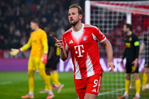 Für jedes Tor ein Schnitzel: Harry Kane spricht eine leckere Lieferung. Foto: Sven Hoppe/dpa