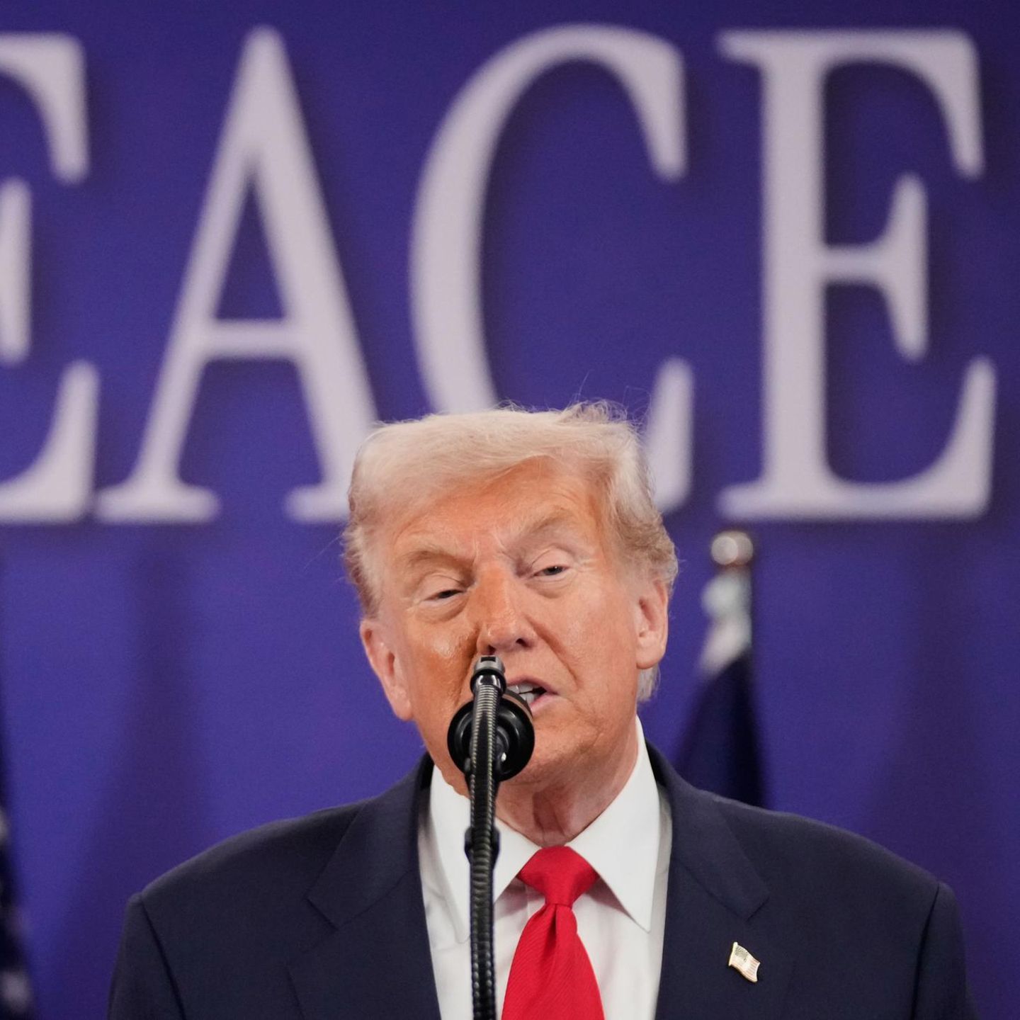 Präsident Donald Trump spricht im Oktober 2025 während einer Unterzeichnungszeremonie am Rande des Asean-Gipfels