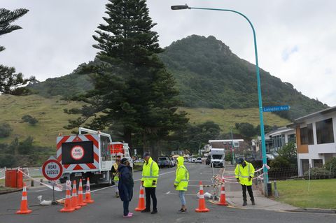 Rettungskräfte am Mount Maunganui in Neuseeland im Einsatz