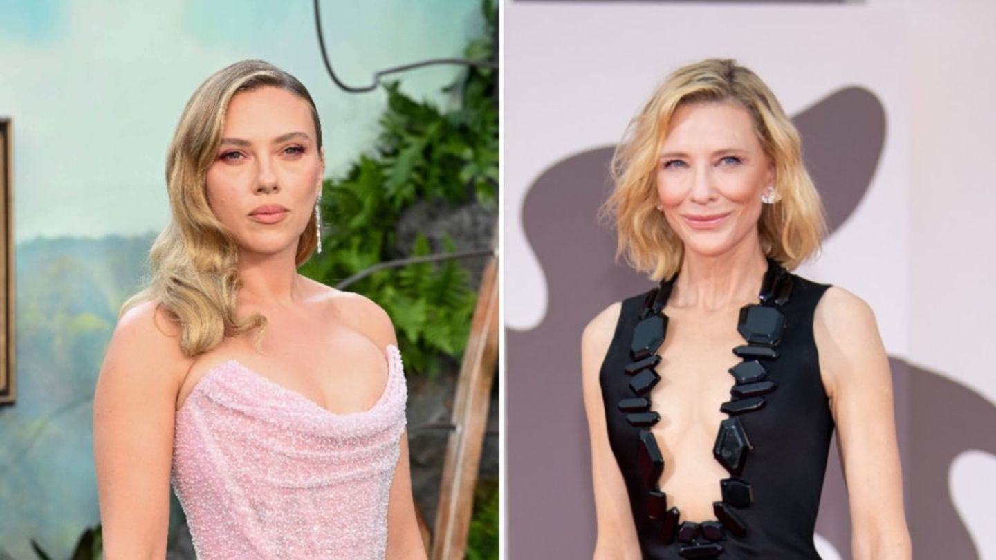Bei vielen Stars, darunter Scarlett Johansson (l.) und Cate Blanchett, wächst der Widerstand gegen den Einsatz von Künstlicher