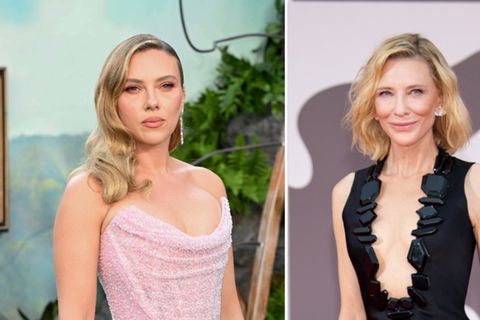 Bei vielen Stars, darunter Scarlett Johansson (l.) und Cate Blanchett, wächst der Widerstand gegen den Einsatz von Künstlicher