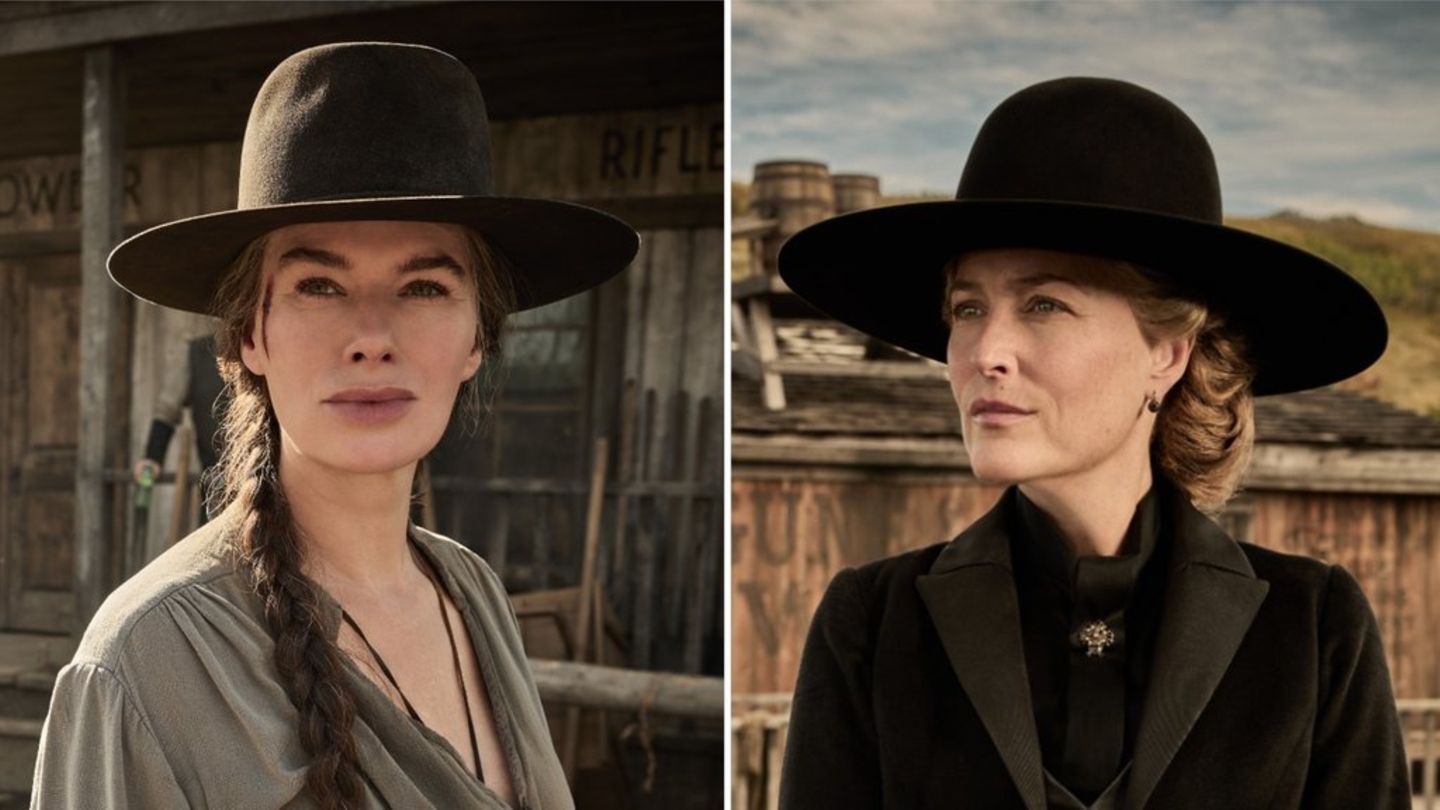 Trotz der Stars Lena Headey (l.) und Gillian Anderson: Netflix sägt die Western-Serie "The Abandons" ab.