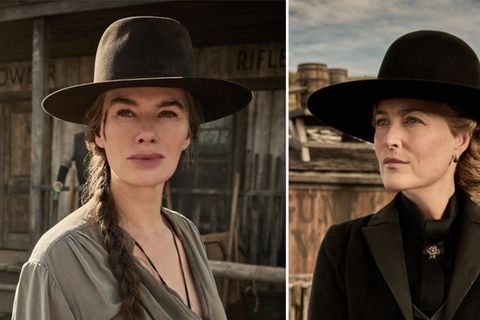 Trotz der Stars Lena Headey (l.) und Gillian Anderson: Netflix sägt die Western-Serie "The Abandons" ab.