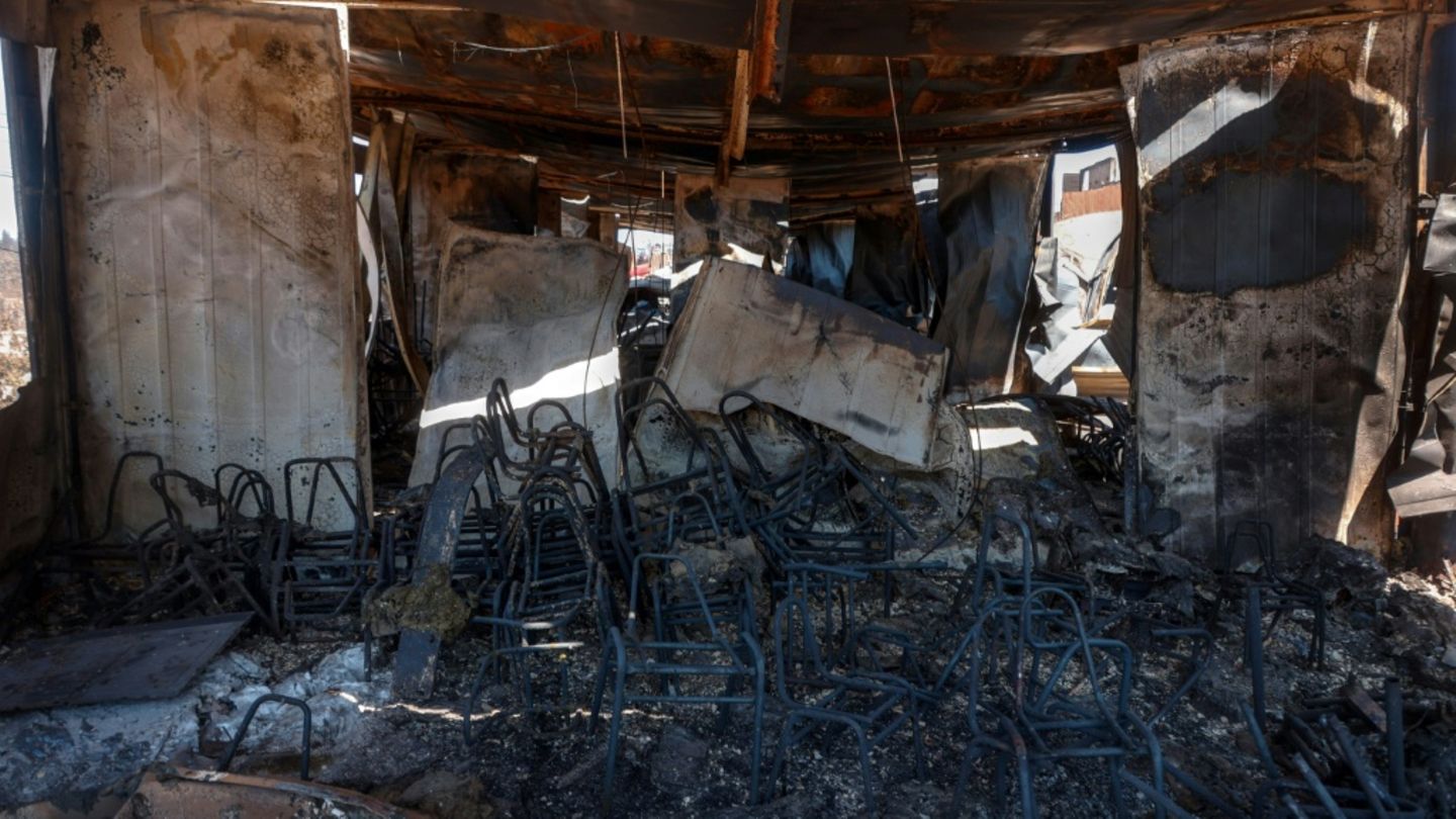 Brandschäden in der chilenischen Region Biobío