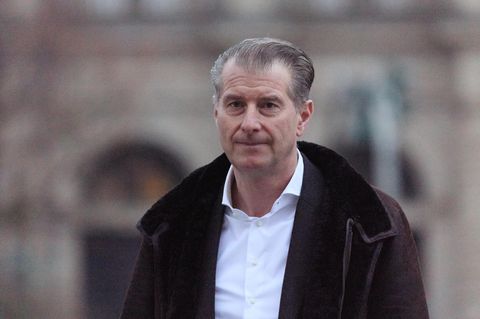 Stephan Hensel, Ex-Mann von Christina Block, auf dem Weg zum Landgericht Hamburg