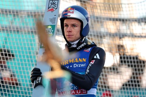 Frust in Oberstdorf: Andreas Wellinger ist bei der Flug-WM nicht dabei. (Archivbild) Foto: Daniel Karmann/dpa