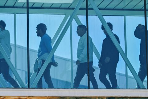 Aus den USA abgeschobene Venezolaner in Maiquetia