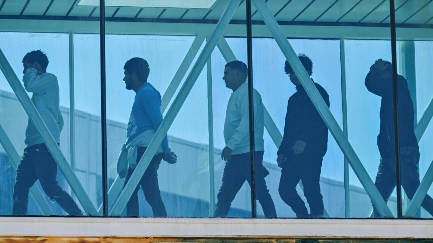 Aus den USA abgeschobene Venezolaner in Maiquetia