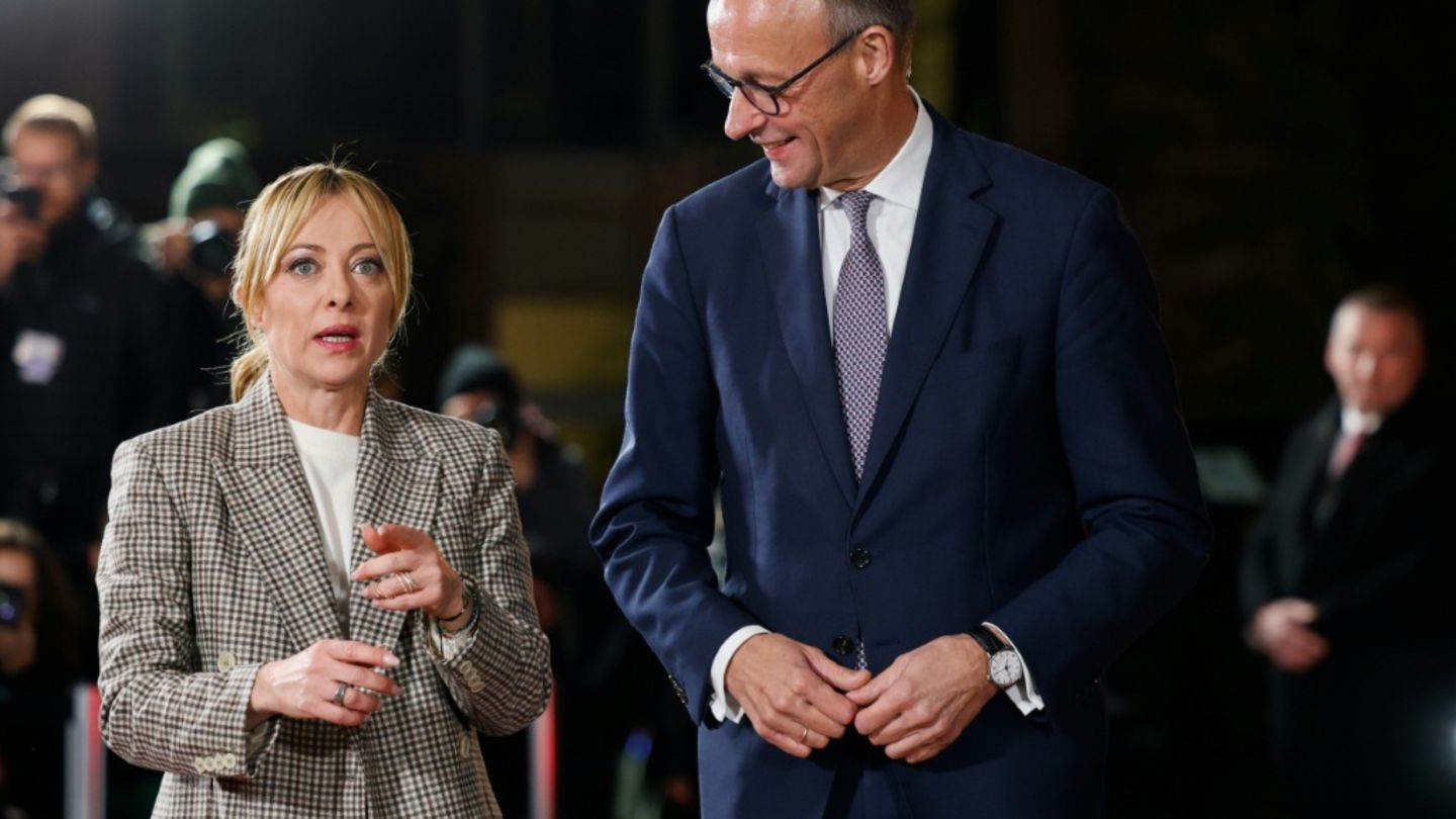 Giorgia Meloni und Friedrich Merz