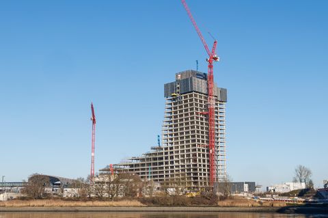 Elbtower-Baustelle im Dezember 2025: Bald könnte es hier weitergehen – dank der Unterstützung der Stadt Hamburg