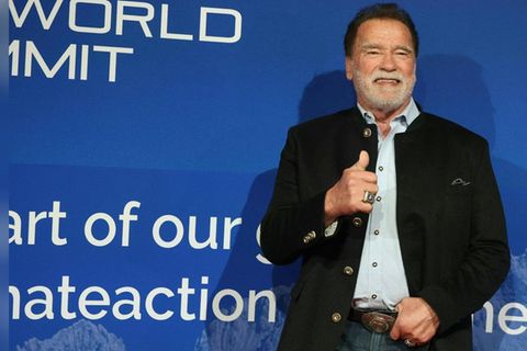 Arnold Schwarzenegger am Donnerstagabend beim "Stanglwirt".