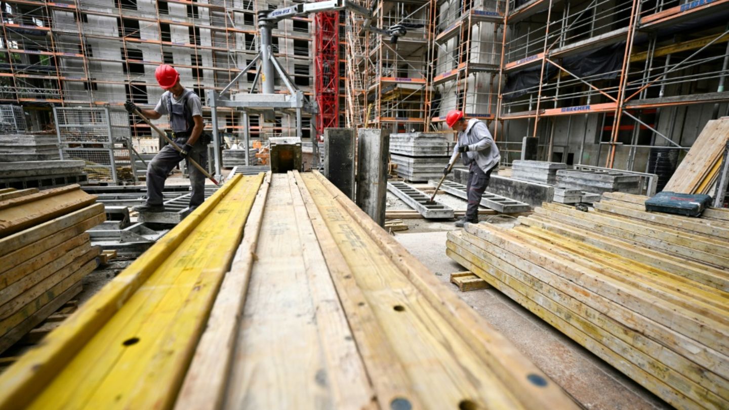 Baustelle für Wohngebäude in Frankfurt am Main