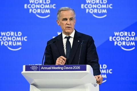 Kanadas Premierminister Mark Carney in Davos