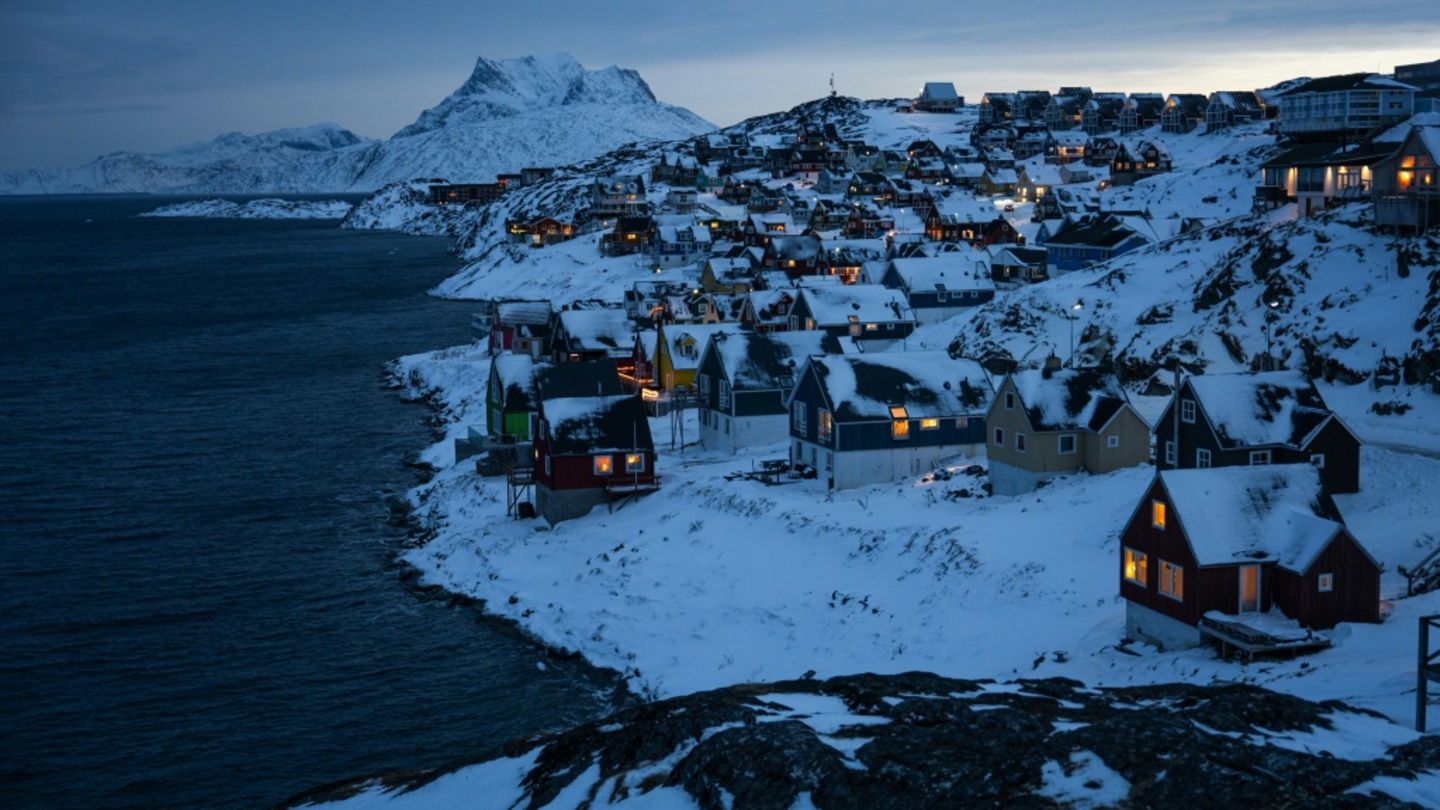 Küstenabschnitt in Nuuk am Donnerstagmorgen