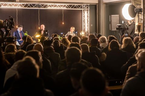 Martin Sellner und AfD Landtagsabgeordnete Lena Kotré