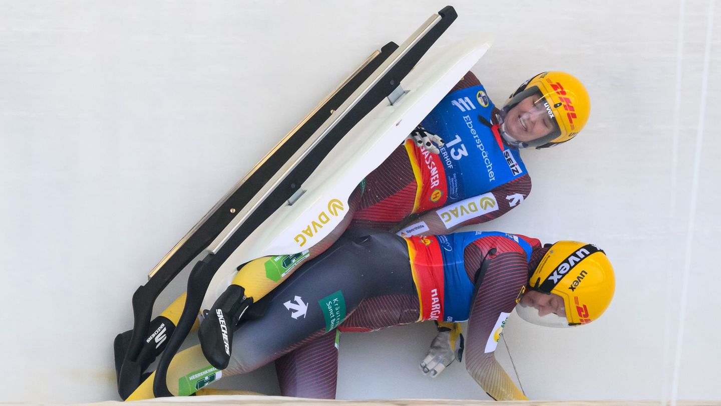 Rodeln: Olympia-Doppel stürzt - Rodlerinnen Storch/ Patz überzeugen