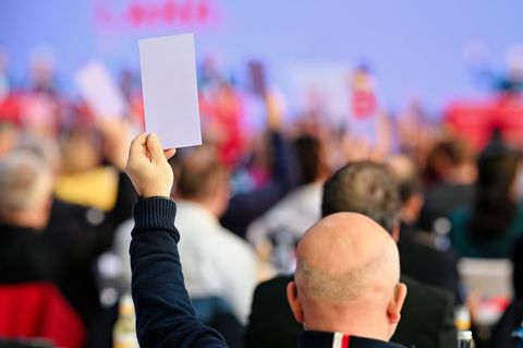 Einstimmig wurde das Wahlprogramm beschlossen. Foto: Uwe Anspach/dpa