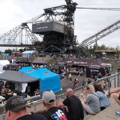 Auch eine Grillmeisterschaft ist vor der Kulisse ausgedienter Bergbaugroßtechnik schon ausgerichtet worden. (Archivbild) Foto: S