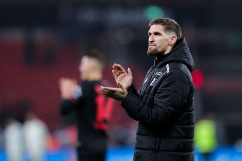 Leverkusens Kapitän Robert Andrich ist froh über den ersten Sieg im Jahr 2026. Foto: Rolf Vennenbernd/dpa