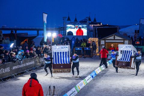 Die Strandkorb-WM wurde bereits zum 18. Mal ausgetragen. Foto: Jens Büttner/dpa