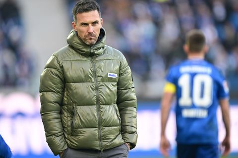 Christian Eichner sprach nach dem 2:2 des KSC gegen Hertha BSC von einem gerechten Unentschieden. Foto: Bernd Weißbrod/dpa