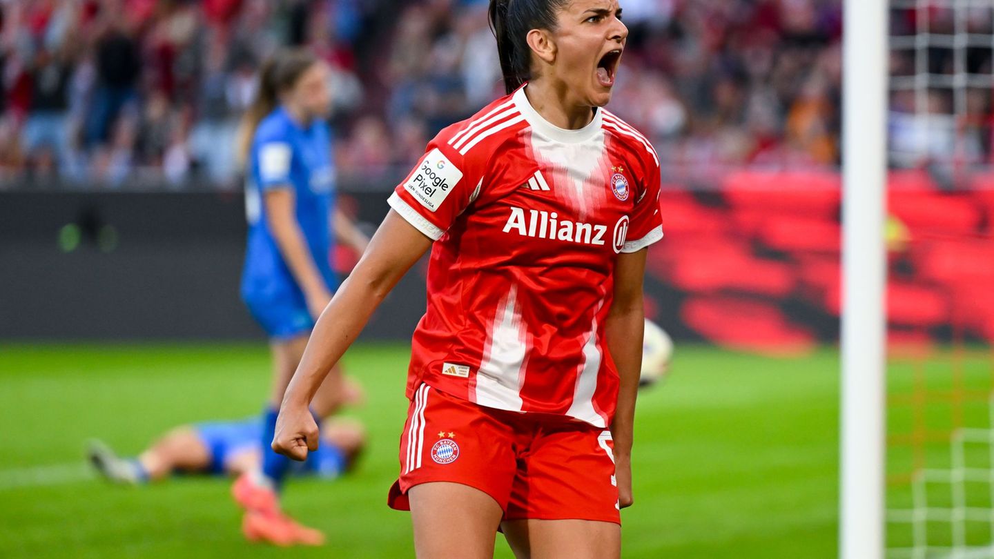 Bayern-Stürmerin Jovana Damnjanovic traf zum 3:0 gegen Leipzig. (Archivbild) Foto: Sven Hoppe/dpa