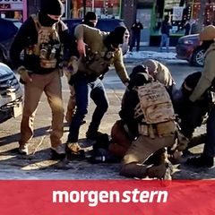 Ein Screenshot aus einem Handyvideo zeigt Alex Pretti am Boden, wenige Momente, bevor ICE-Beamte auf ihn schossen