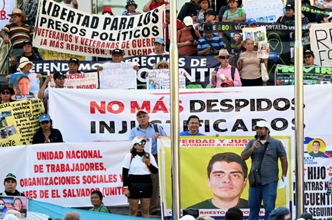 Proteste gegen die Regierung in San Salvador