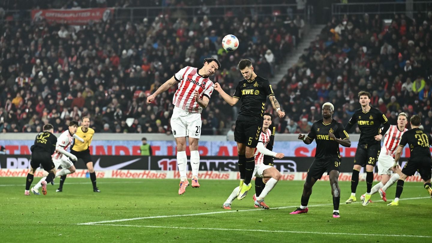 Leihgabe Tom Krauß (r.) würde gern beim 1. FC Köln bleiben. Foto: Silas Stein/dpa