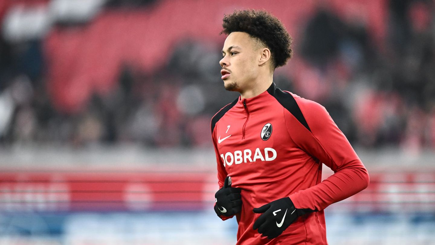 Traf beim Sieg gegen Köln sehenswert: Freiburgs Derry Scherhant. Foto: Silas Stein/dpa