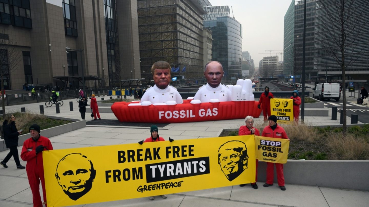 Greenpeace-Protest am Montag in Brüssel