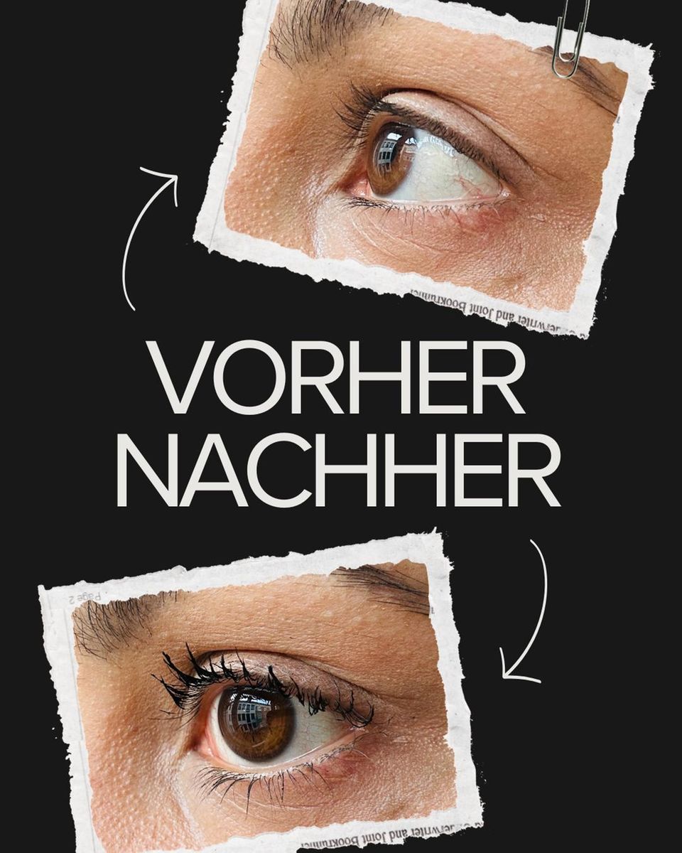 Vorher-Nachher Foto Maybelline